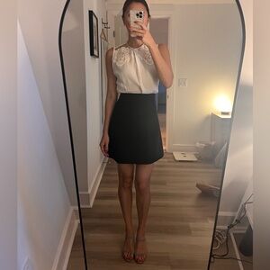 Timeless black and white dress from Sandro. Size 2